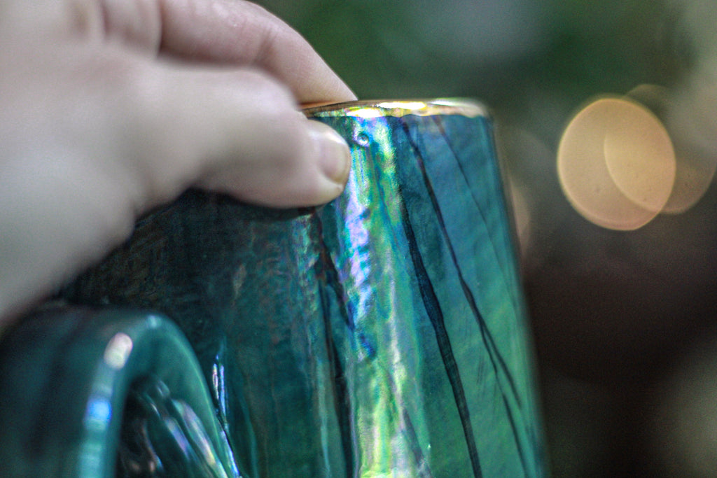 09-B Labradorite PROTOTYPE Mug - MINOR MISFIT, 26 oz. - 10% off