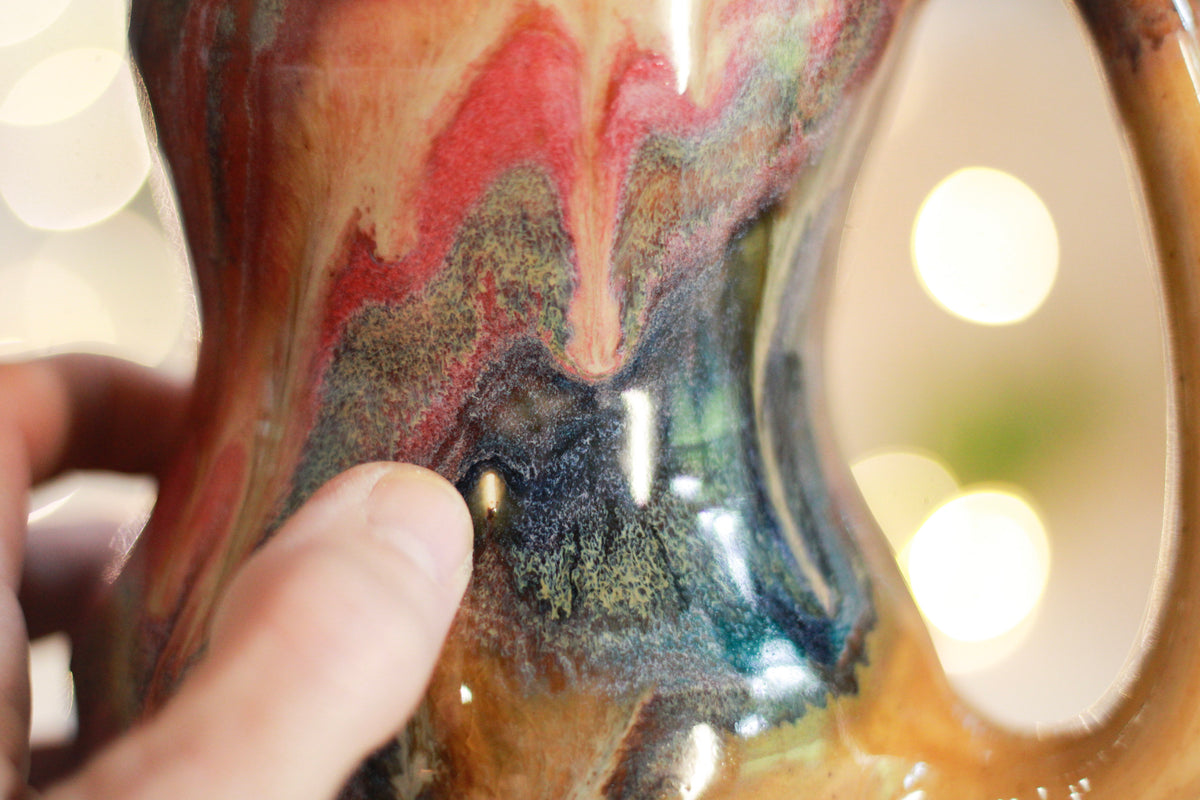 07-C Amber 'FLOW' Gourd Mug Variation  - MISFIT, 18 oz. - 25% off