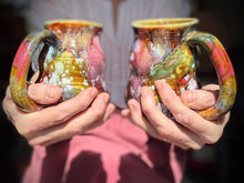 Load image into Gallery viewer, 09-E Earthy Whimsy Cuddle Mug, 15-16 oz (This listing is for one mug)