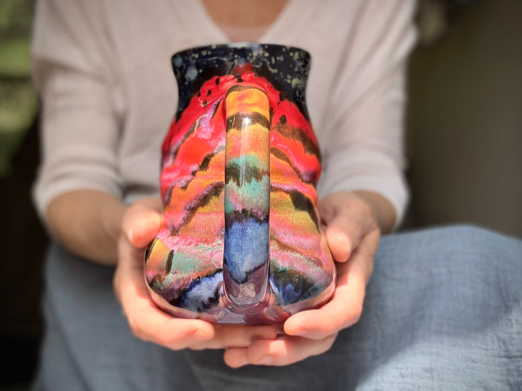 10-A Rainbow Family Variation Cuddle Mug, 24 oz.