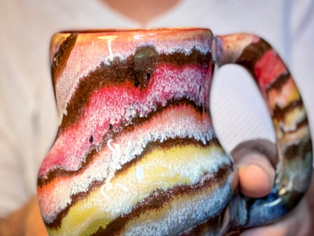 10-C Rainbow Family Mid Mod Mug, 16 oz.