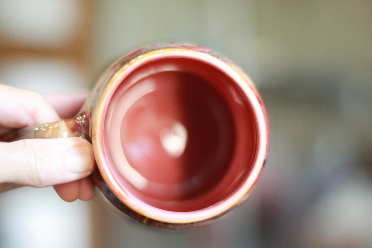 07-C Amber 'FLOW' Gourd Mug Variation  - MISFIT, 18 oz. - 25% off