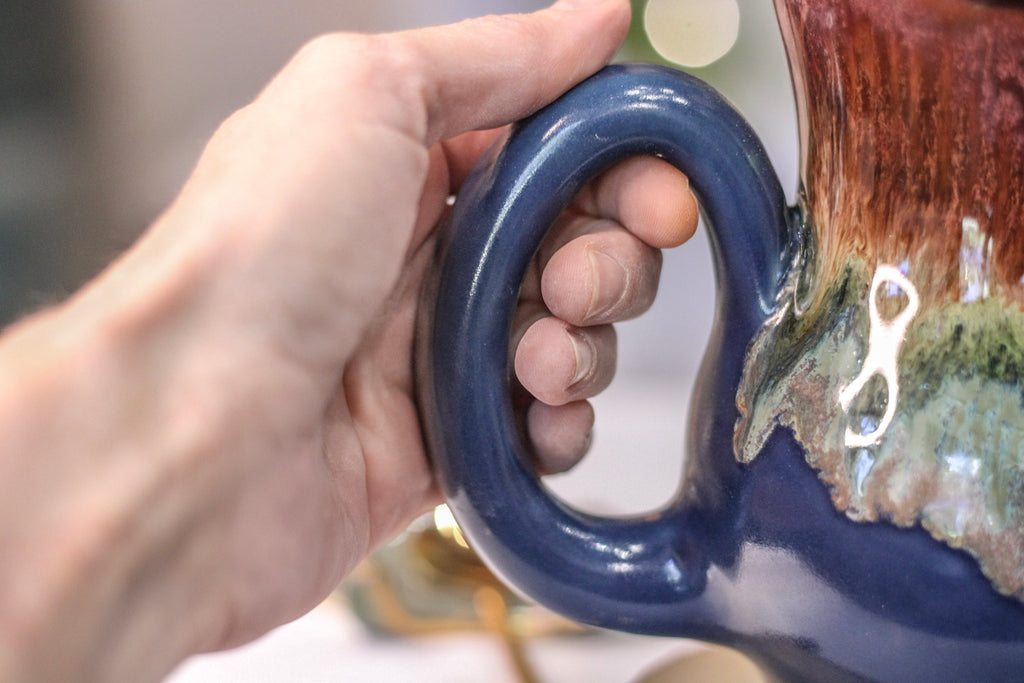 09-A Rocky Mountain Midnight Notched Acorn Gourd Mug, 27 oz.