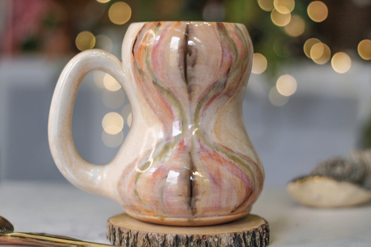 08-D Yoni EXPERIMENT Acorn Gourd Mug, 22 oz.
