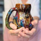 01-B Molten Cheetah Gourd Mug, TOP SHELF - 24 oz.
