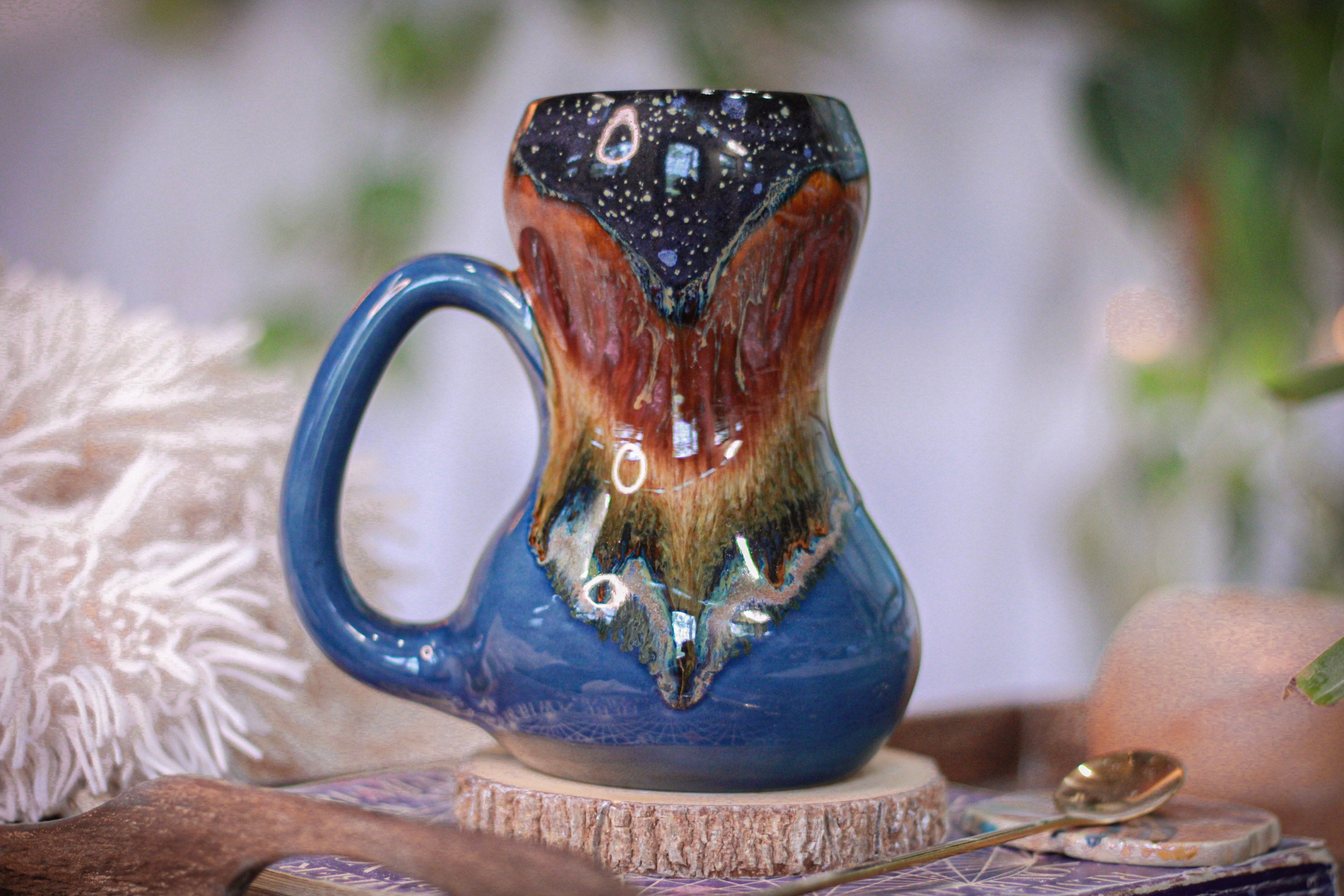02-B Starry Night Gourd Mug - TOP SHELF, 20 oz.