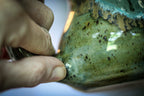 01-D Mossy Wave Notched Acorn Gourd Mug, 19 oz.