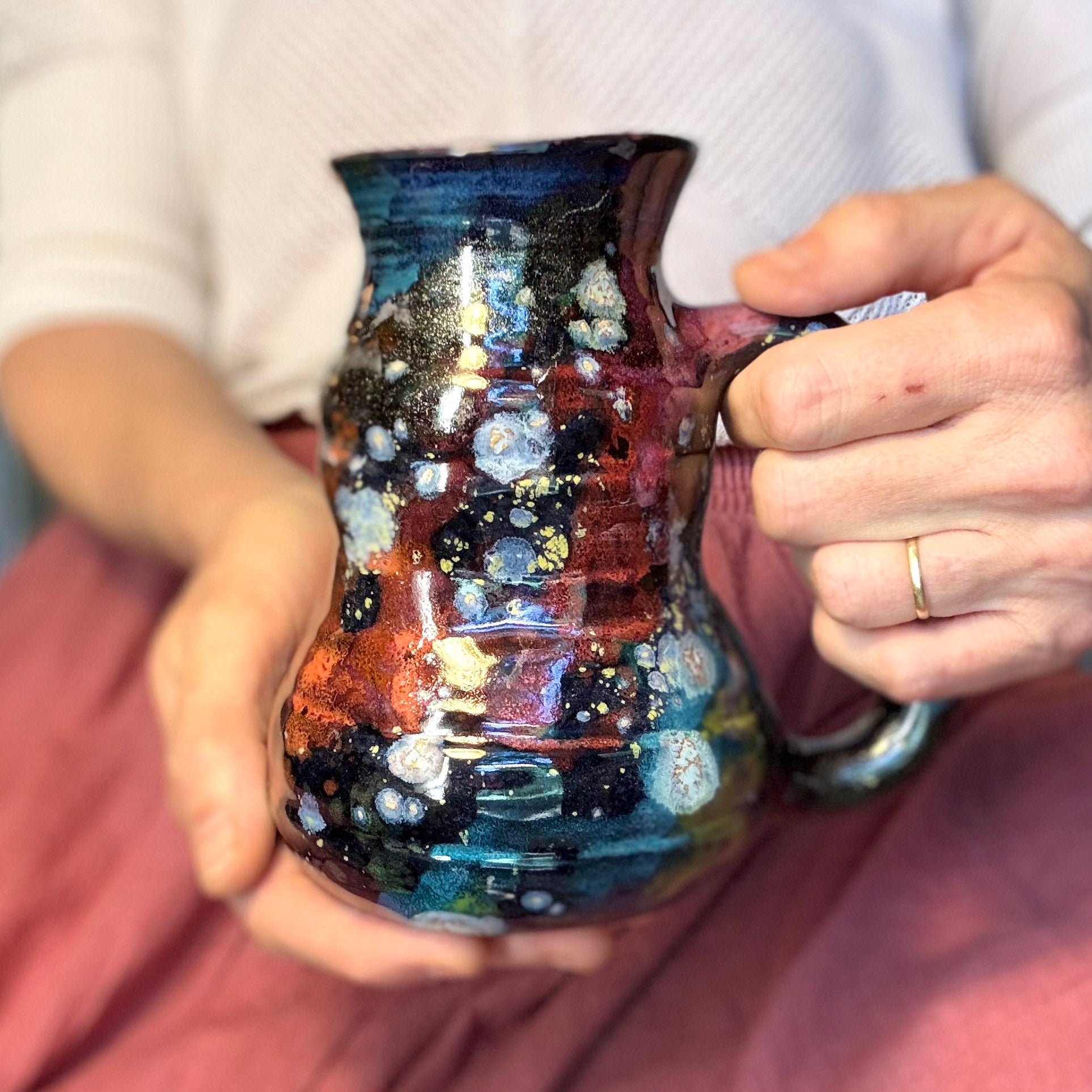 10-B Rainbow Stellar Cuddle Mug, 20 oz.