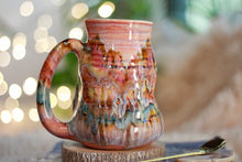Load image into Gallery viewer, 08-C Coral Mountain Notched Barely Flared Textured Divot Mug, 16 oz.