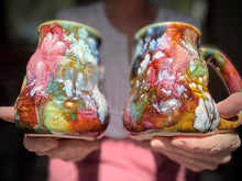 Load image into Gallery viewer, 09-E Earthy Whimsy Cuddle Mug, 15-16 oz (This listing is for one mug)