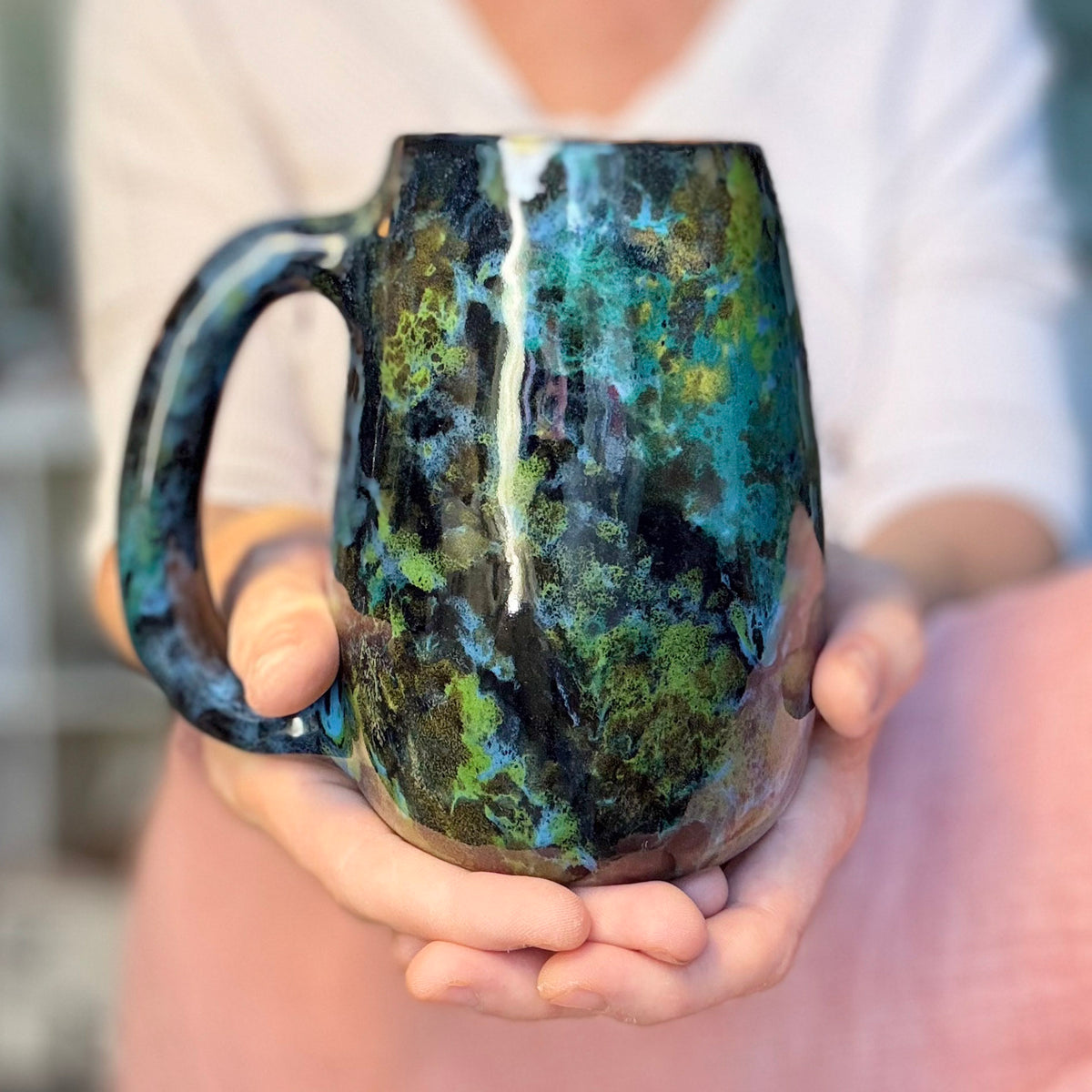 09-B Mossy Agate Mug, TOP SHELF - 25 oz.