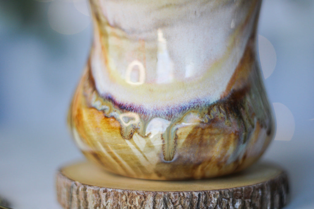 08-D Soft Earth Series EXPERIMENT Gourd Mug - MINOR MISFIT, 15 oz. - 10% off