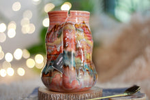 Load image into Gallery viewer, 08-C Coral Mountain Notched Barely Flared Textured Divot Mug, 16 oz.