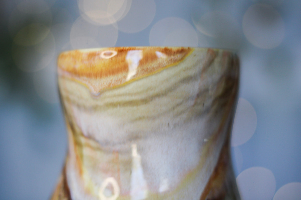 08-D Soft Earth Series EXPERIMENT Gourd Mug - MINOR MISFIT, 15 oz. - 10% off