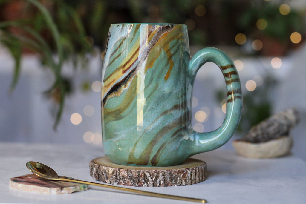 09-F Soft Earth EXPERIMENT Mug, 18 oz.