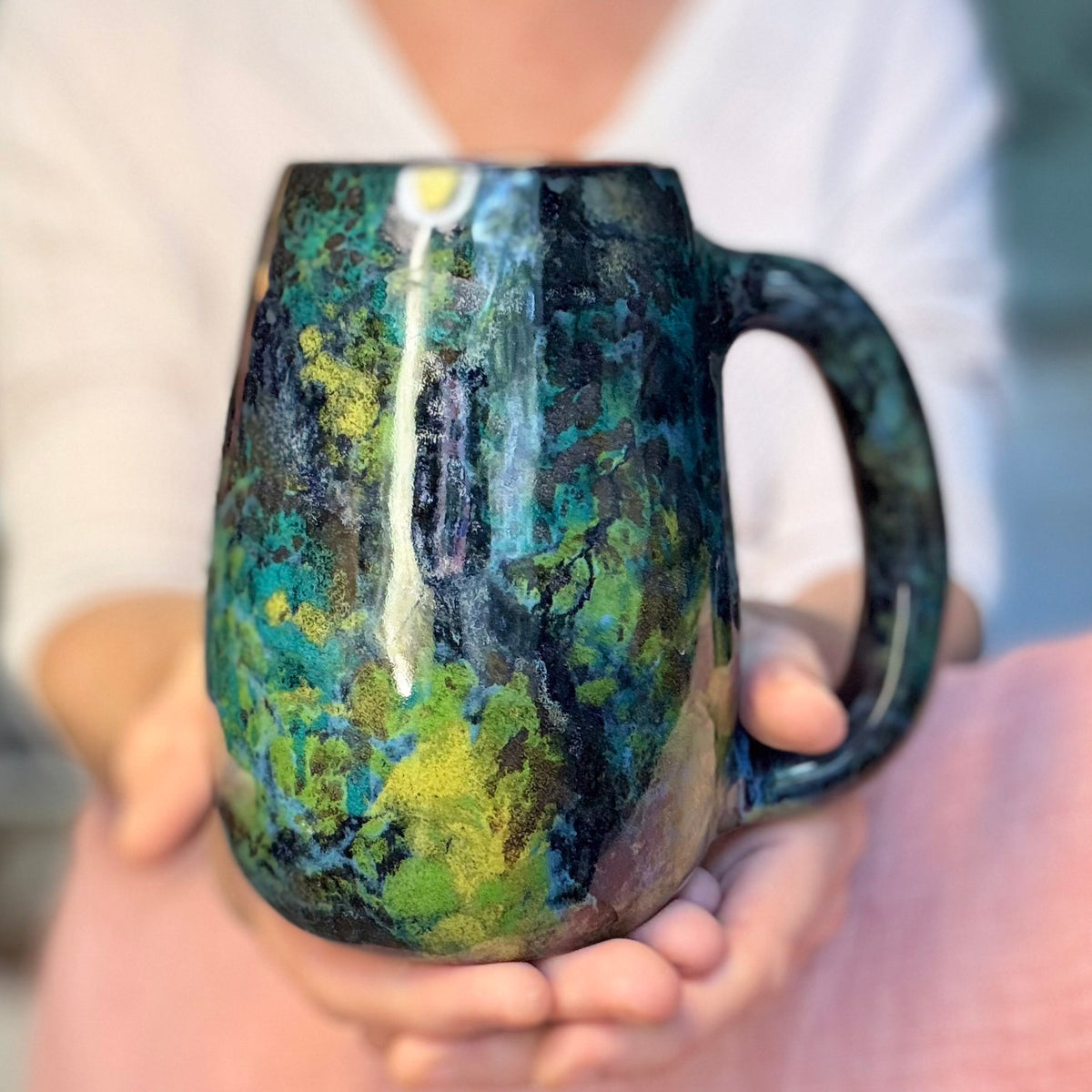 09-B Mossy Agate Mug, TOP SHELF - 25 oz.