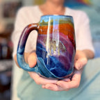 09-C Midnight Rainbow Slender Mug, 24 oz.