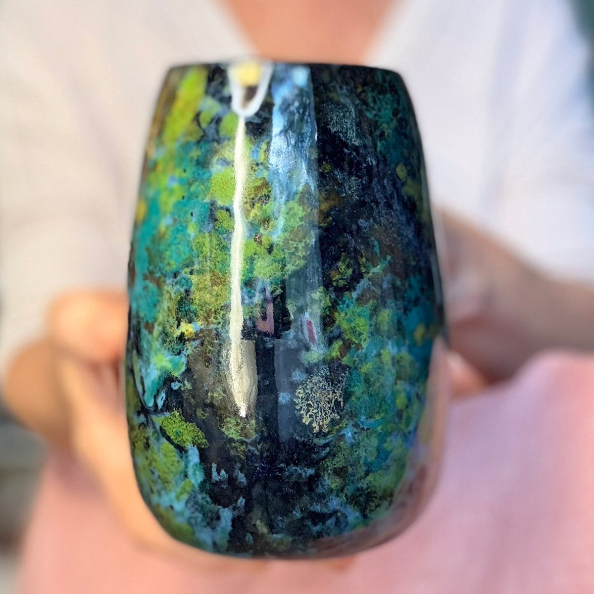 09-B Mossy Agate Mug, TOP SHELF - 25 oz.