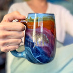 09-C Midnight Rainbow Slender Mug, 24 oz.