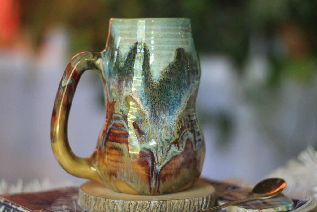 08-C Mountain PROTOTYPE Textured Divot Mug, 22 oz.