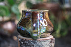 09-A Labradorite PROTOTYPE Squat Mug - TOP SHELF MISFIT 18 oz.