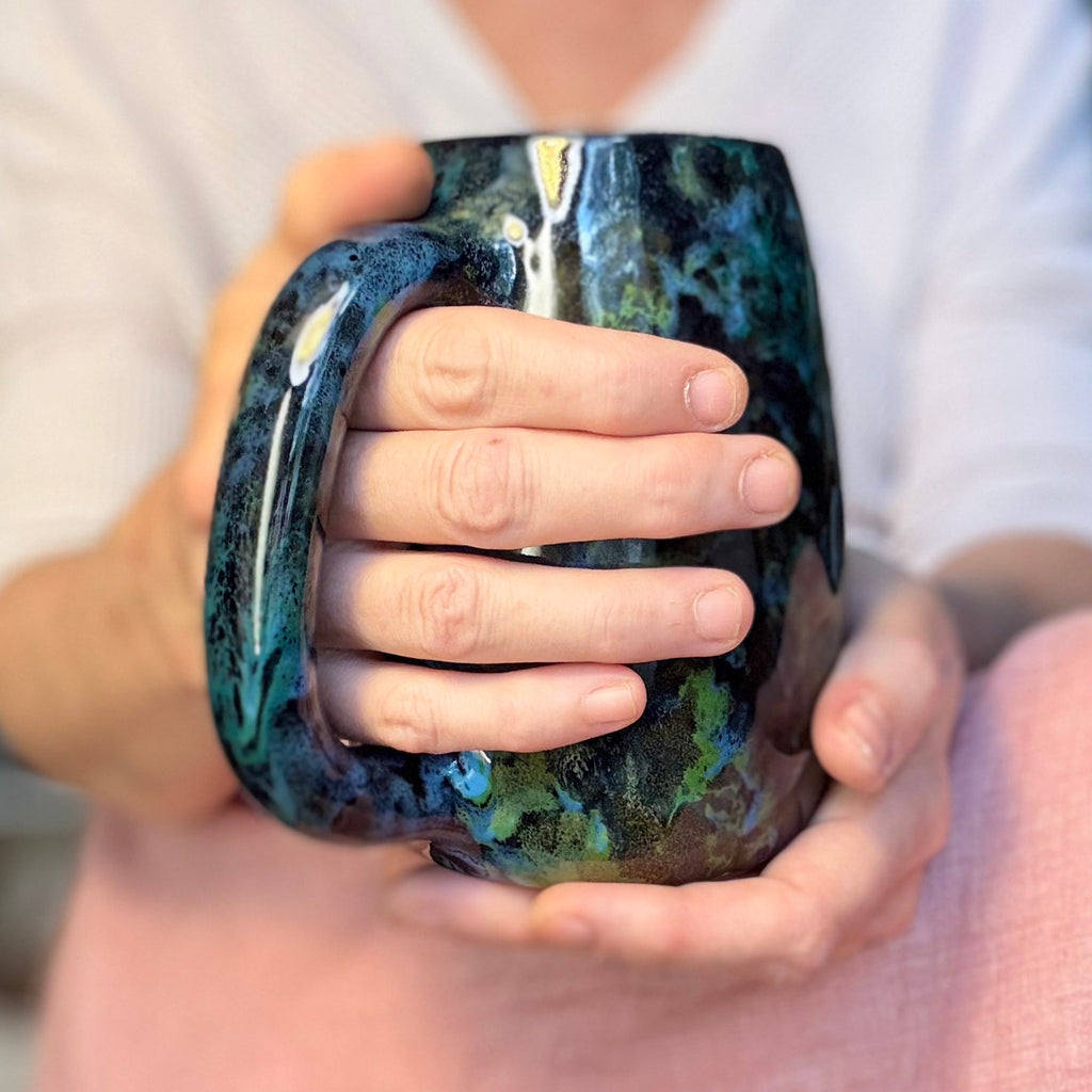 09-B Mossy Agate Mug, TOP SHELF - 25 oz.