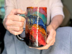 11-C Rainbow Strata Textured Stein Mug, 21 oz.