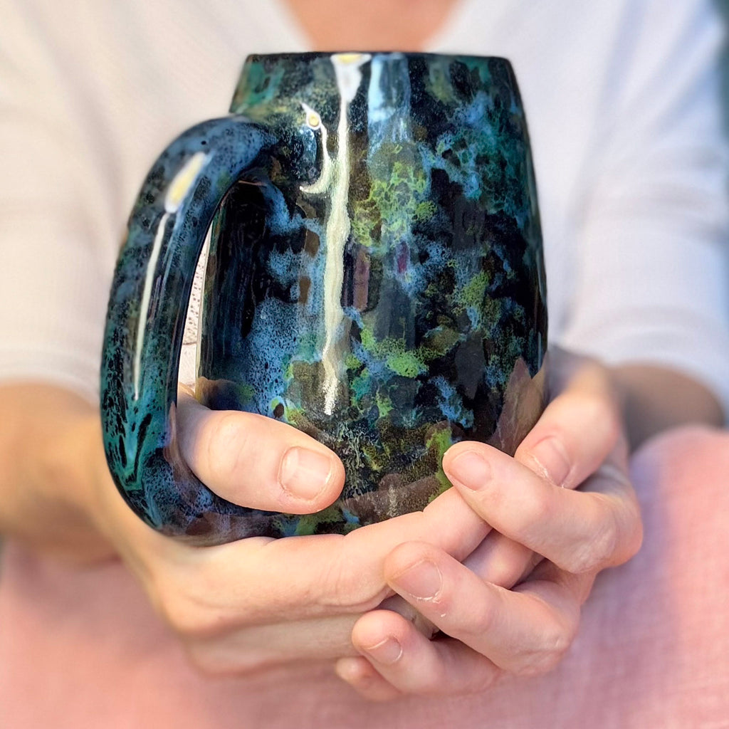 09-B Mossy Agate Mug, TOP SHELF - 25 oz.