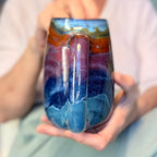 09-C Midnight Rainbow Slender Mug, 24 oz.