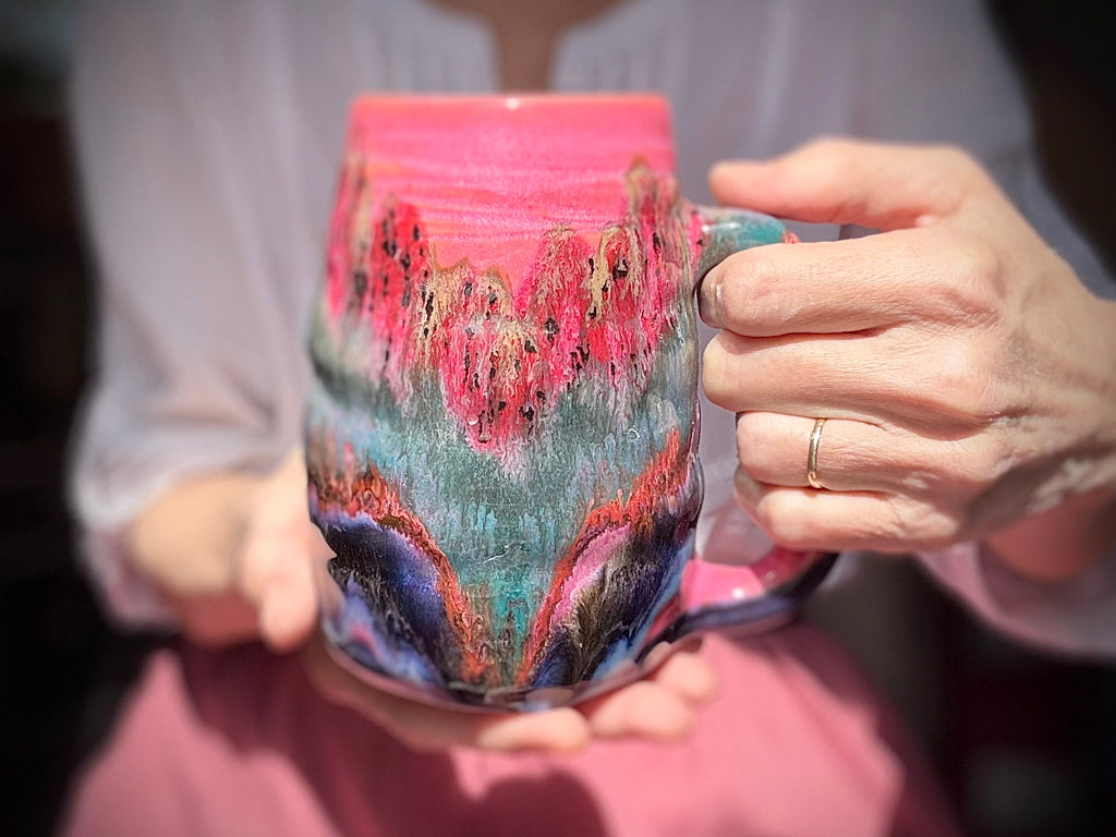 10-C Strawberry Hills Swirly Mug - MINOR MISFIT, 24 oz. - 10% off