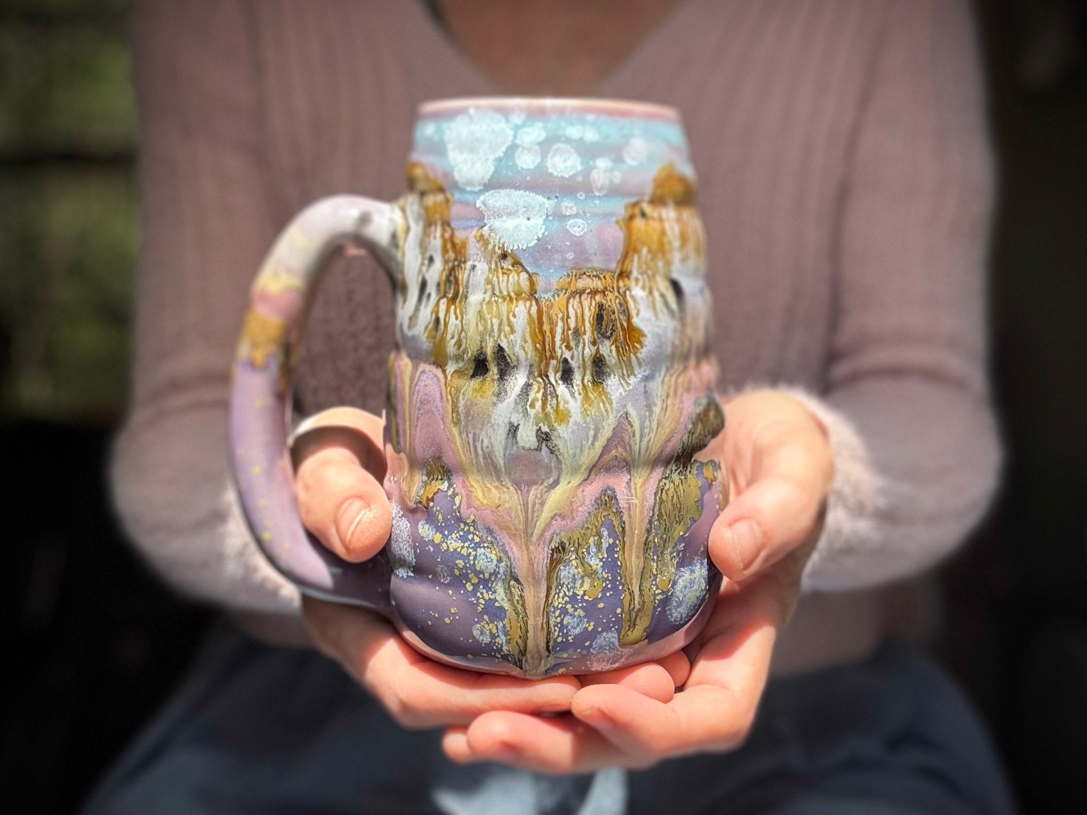 11-C Lavender Fields Mug, 22 oz.