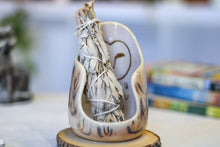 Load image into Gallery viewer, 09-D Soft Earth Series PROTOTYPE Owl Candleholder