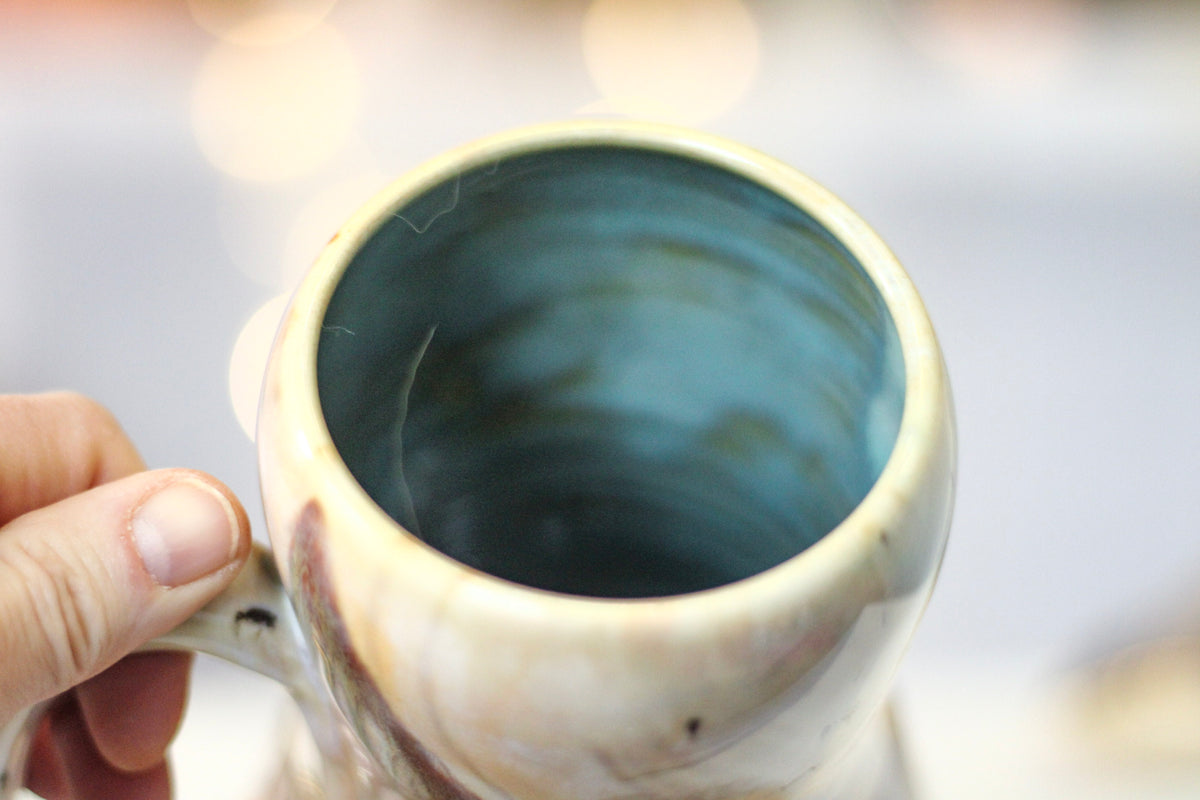 10-B Soft Earth Series PROTOTYPE Gourd Mug, 21 oz.