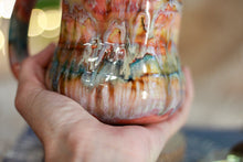 Load image into Gallery viewer, 08-C Coral Mountain Notched Barely Flared Textured Divot Mug, 16 oz.