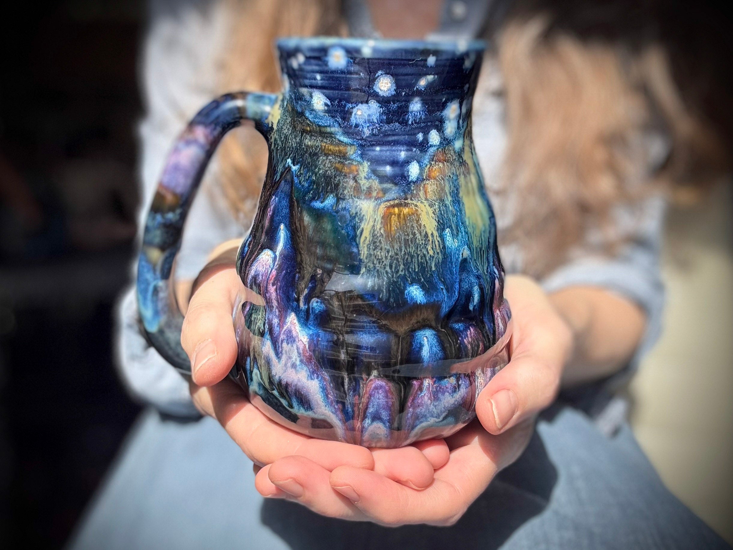 10-D EXPERIMENT Barely Flared Textured Mug, 24 oz.