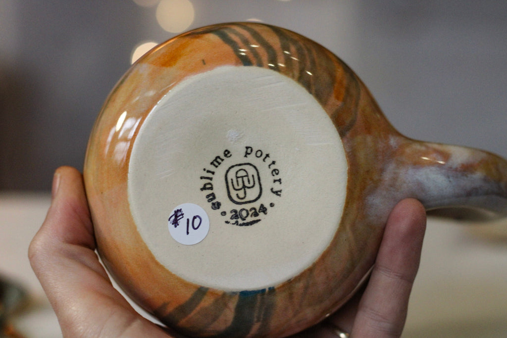 10-B Soft Earth Series PROTOTYPE Gourd Mug, 21 oz.