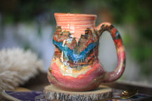 Load image into Gallery viewer, 08-C Santa Fe Sunrise Barely Flared Textured Divot 'Cuddle' Mug, 16 oz.