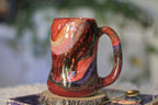09-D Red  PROTOTYPE Divot Mug, 17 oz.