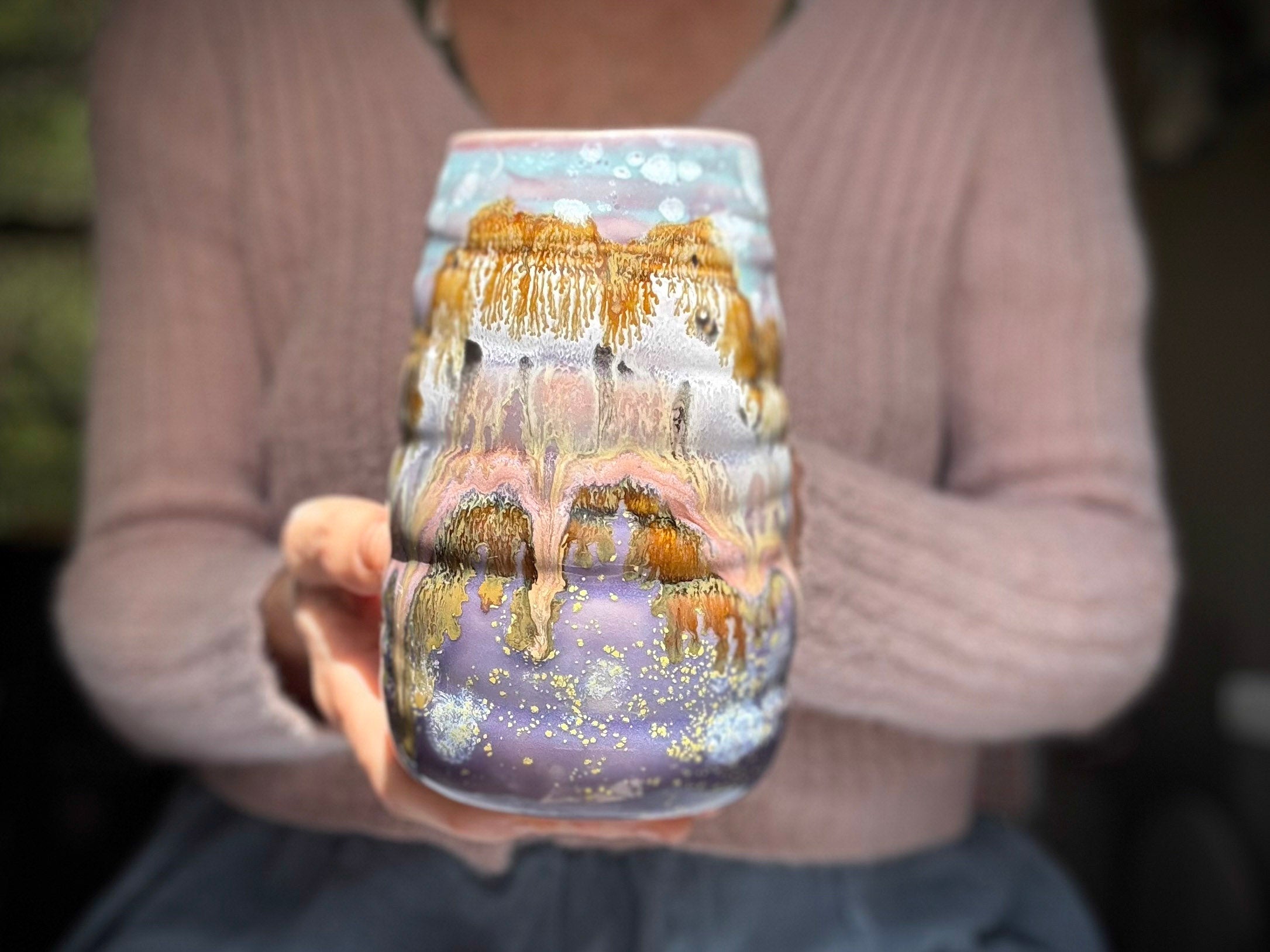 11-C Lavender Fields Mug, 22 oz.