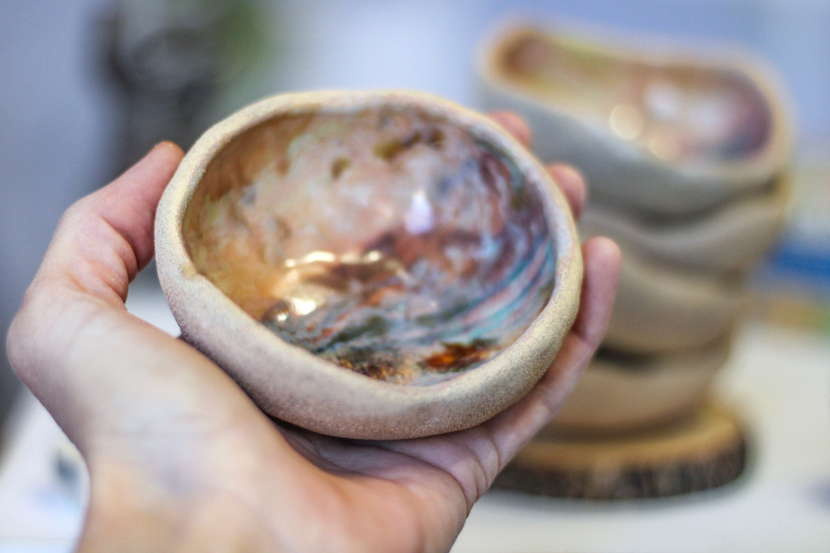 10-F Soft Earth Series PROTOTYPE Pinch Pots, 1-2 oz.