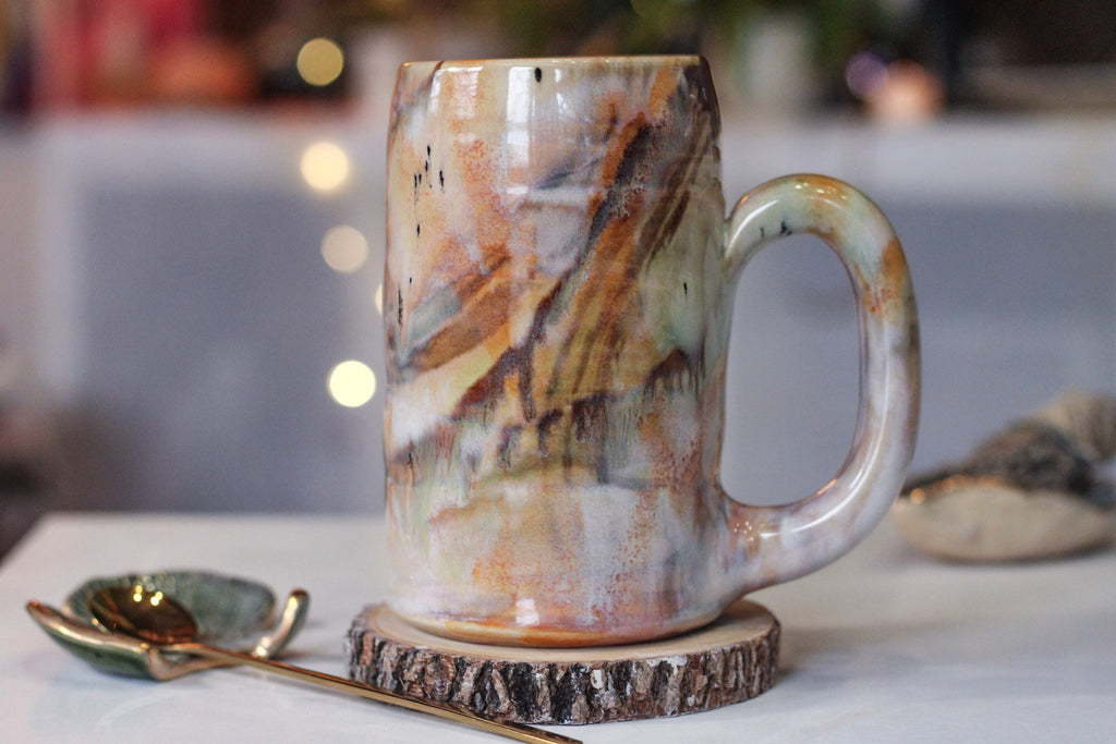 11-B Soft Earth Series PROTOTYPE Textured Stein, 20 oz.