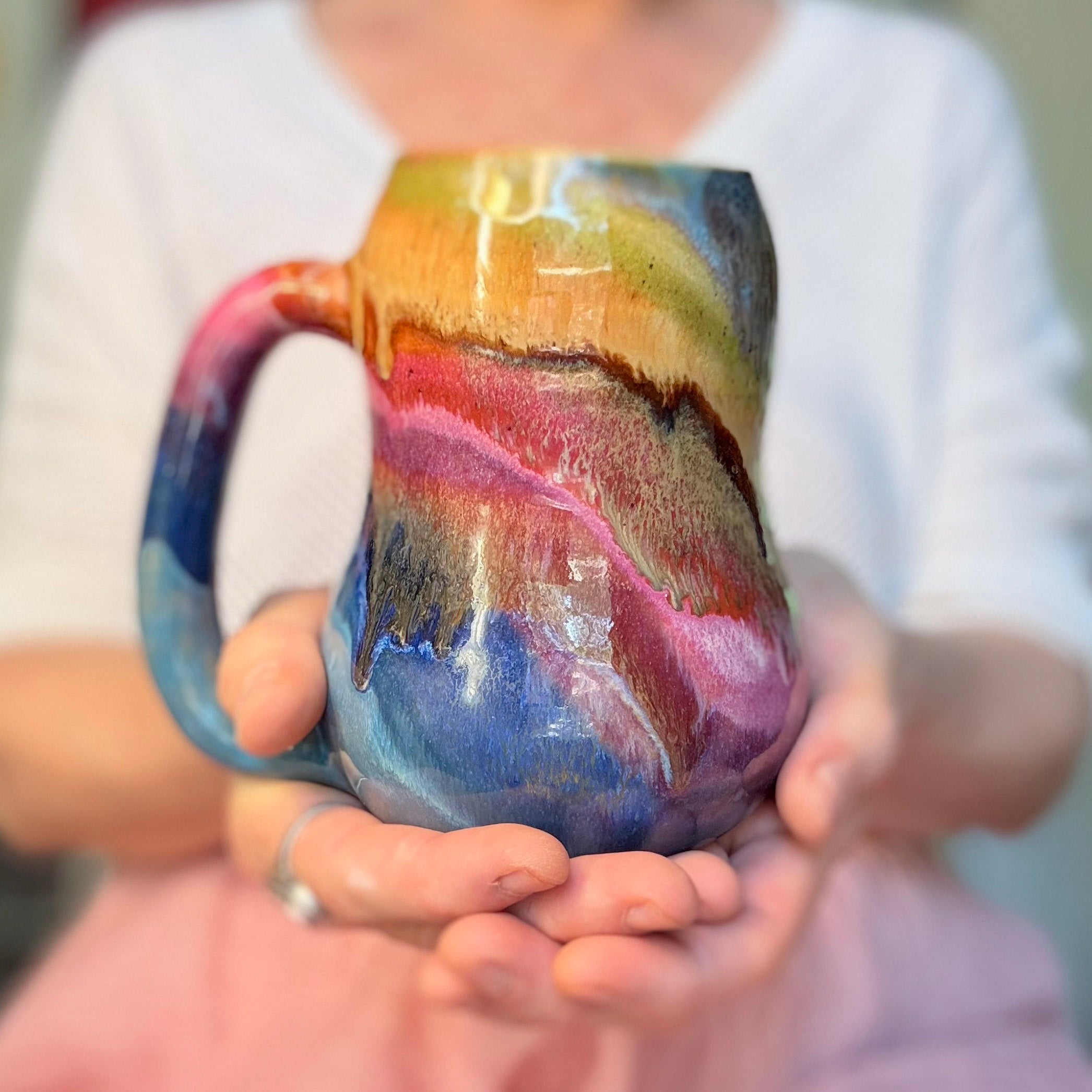 02-C Rainbow Gourd Mug, 20 oz.