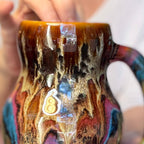 01-B Molten Cheetah Gourd Mug, TOP SHELF - 24 oz.
