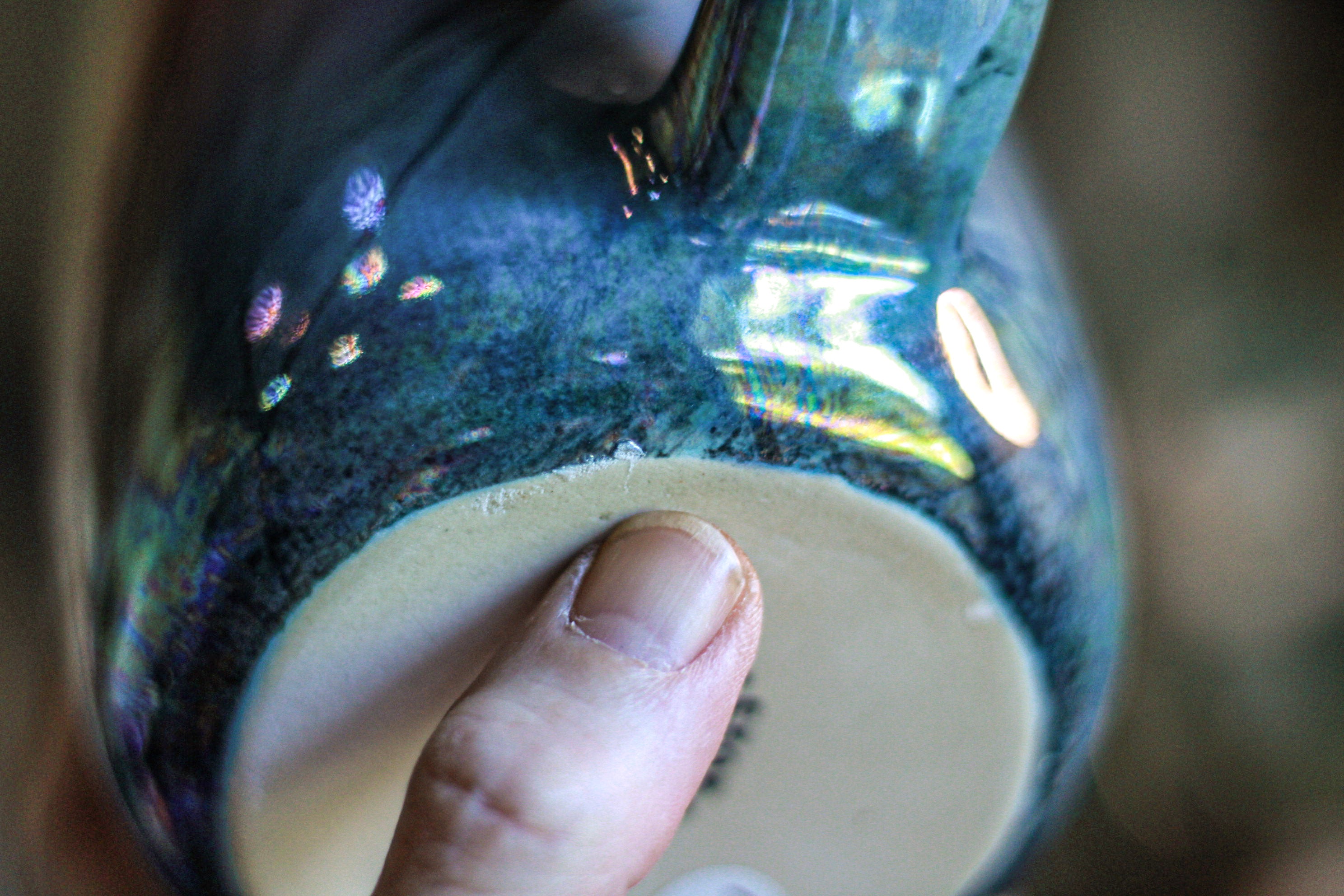 01-A Labradorite PROTOTYPE Mug - MINOR MISFIT, 25 oz. - 15% off