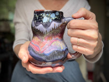Load image into Gallery viewer, 02-B Purple Mountain Majesty Curvy Mug - TOP SHELF MISFIT, 21 oz.
