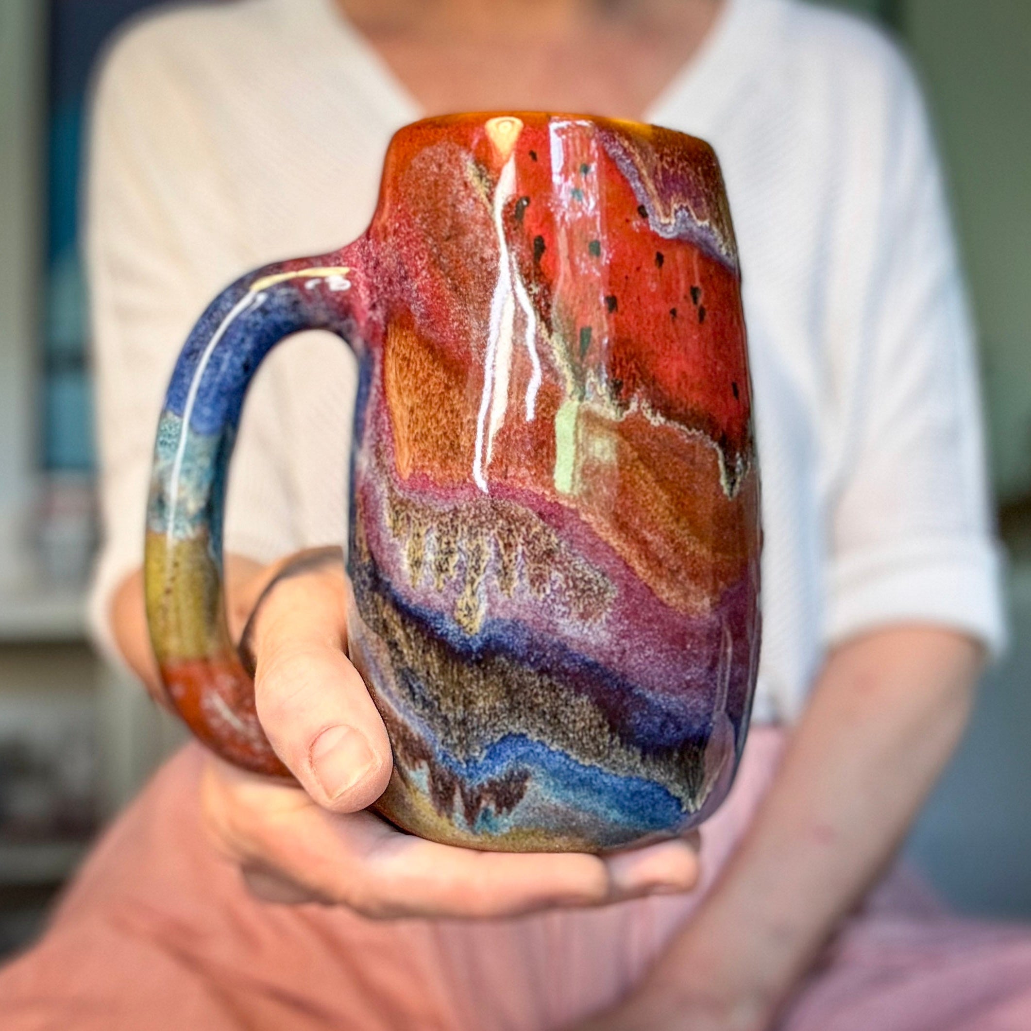 02-C Rainbow Grotto Mug - TOP SHELF, 24 oz.