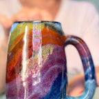 09-C Midnight Rainbow Slender Mug, 24 oz.