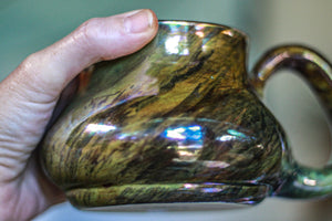 09-A Labradorite PROTOTYPE Squat Mug - TOP SHELF MISFIT 18 oz.