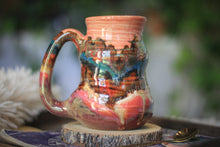 Load image into Gallery viewer, 08-C Santa Fe Sunrise Barely Flared Textured Divot 'Cuddle' Mug, 16 oz.