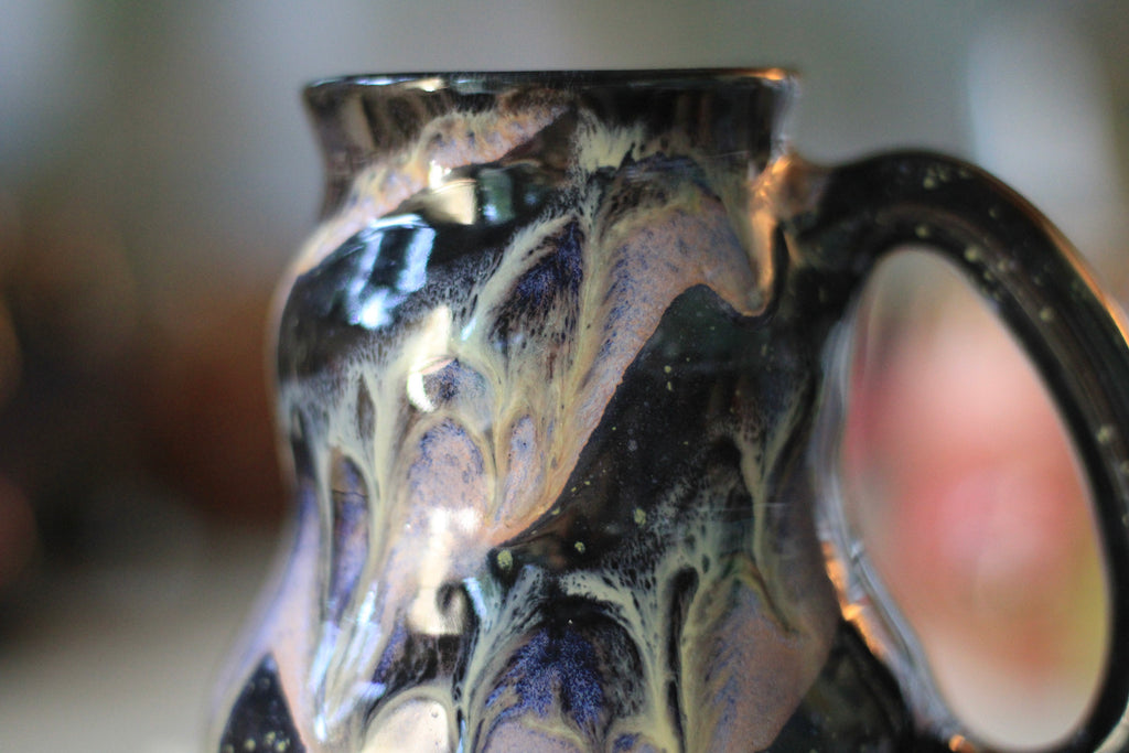 02-C Cosmic Amethyst Grotto Barely Flared Curvy Mug - TOP SHELF, 18 oz.
